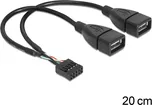 Delock kabel 2x USB 2.0 A samice na…