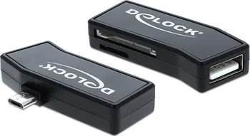 Čtečka paměťových karet Delock Micro USB OTG čtečka karet + 1 x USB Port