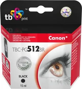 Inkoustová náplň TB Canon PG512BR kompatibilní - černá