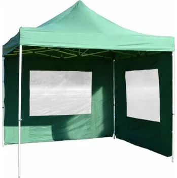 Zahradní stan Garth Profi zahradní párty stan nůžkový 3 x 3 m + 2 boční stěny