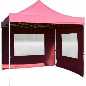 Zahradní stan Garth Profi zahradní párty stan nůžkový 3 x 3 m + 2 boční stěny