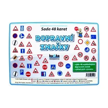 Předškolní výuka Dopravní značky: sada 48 malých karet - Jiří Kupka
