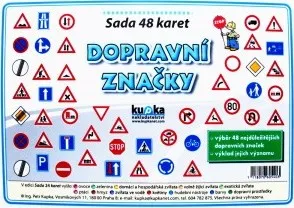 Předškolní výuka Dopravní značky: sada 48 malých karet - Jiří Kupka