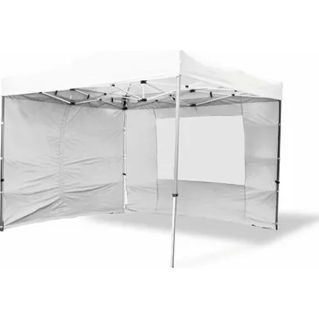 Garth Profi Zahradní párty stan nůžkový 3 x 3 m + 4 boční stěny, bílý 