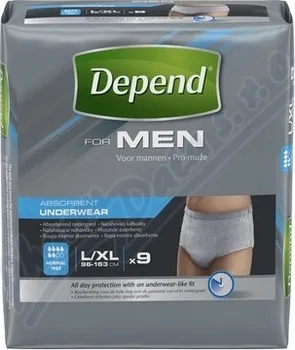 Inkontinenční kalhotky Depend Normal pro muže 9 ks