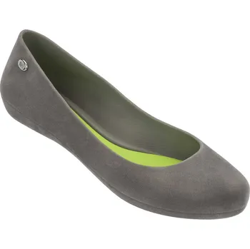 Dámské baleríny Mel Pop Flocked II Grey/Yellow 32153-52328