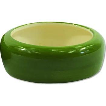 miska pro malé zvíře Small Animals Keramická miska pro křečky zelená 10 cm