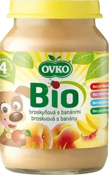 Dětská výživa broskvová s banány OVKO 190g - BIO