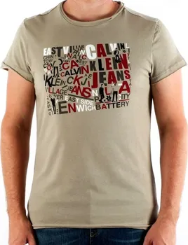 Pánské tričko Triko Calvin Klein cmp57p 8d1 taupe