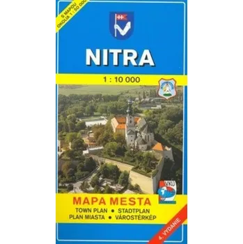 Nitra 1:10 000 Mapa mesta Town plan Stadtplan Plan
