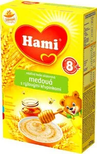 Dětská kaše Hami Kaše medová s rýžovými křupinkami 225 g
