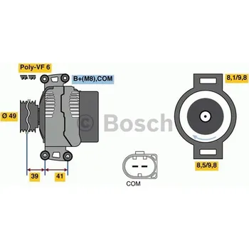 Alternátor BOSCH 0 986 048 820