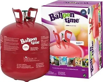 Helium do balónku Balloon Time Helium 50 + 50 barevných balónků mix