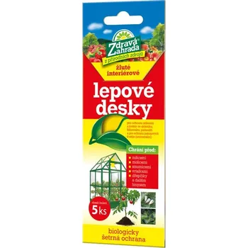 Insekticid Forestina Zdravá Zahrada lepové desky interiérové žluté 5 ks 