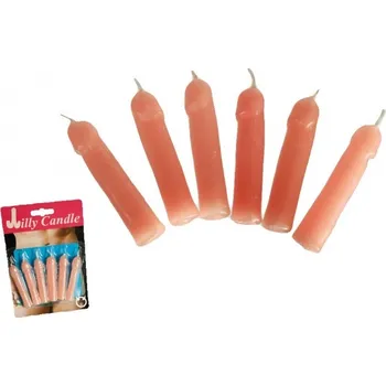 Dortová svíčka Erfurth dortové svíčky s motivem penisu 8 cm 8 ks
