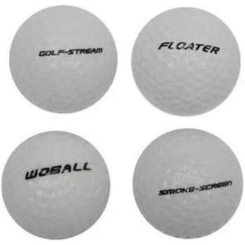 Golfový míček Dunlop vtipné míčky, 4, Bílá