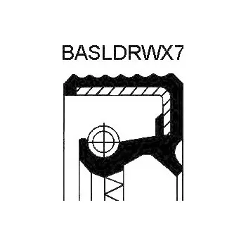 Hřídel nápravy Corteco těsnící kroužek hřídele, náboj kola 12017269B
