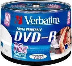 Optické médium Verbatim DVD+R 4,7GB 16x 100 pack cake