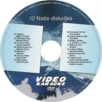 Karaoke Karaoke DVD: 12 Naše diskoška