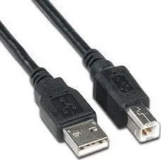 Datový kabel Kabel Wiretek USB2.0 A-B 2m (A-M/B-M)