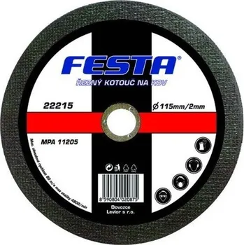 Řezný kotouč Festa 122251 115 mm