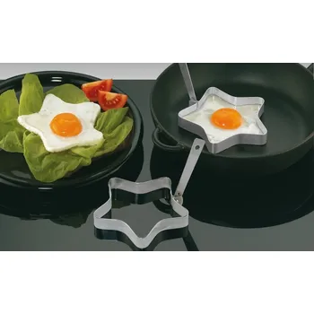 Forma na pečení Küchenprofi sada 2 forem na vajíčka Hvězda nerezová