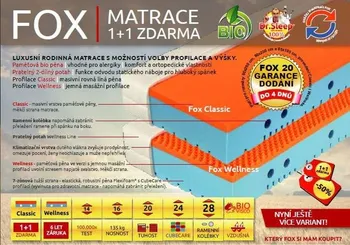 Matrace Tropico Fox 80x195 1+1