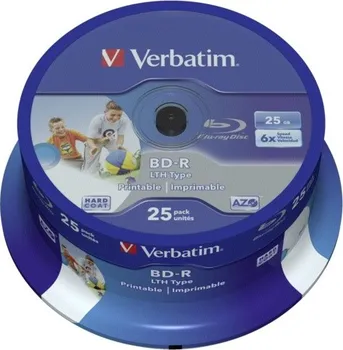 Optické médium Verbatim BD-R 25GB 4x, 10ks cakebox