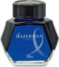 Náplň do psacích potřeb Lahvičkový inkoust Waterman - tmavě modrý omyvatelný