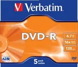 Verbatim DVD+R 4,7GB 16x jewel 5 pack