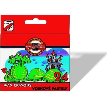 Výtvarná barva Voskové pastely Koh-i-noor - 24 barev