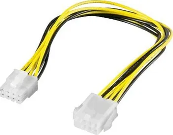 Prodlužovací kabel PremiumCord Kabel napájecí interní 8pin, prodloužení 28cm