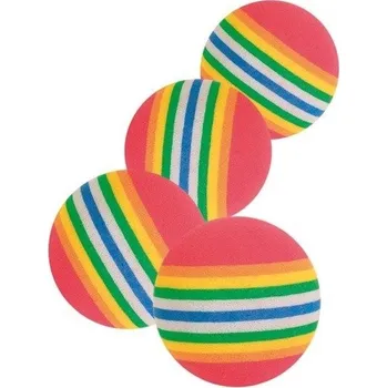 Hračka pro kočku Trixie Rainbow Míčky 4 ks