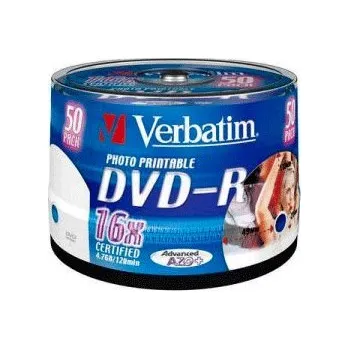 Verbatim DVD+R 4,7GB 16x, 50-PACK