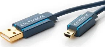 Video kabel ClickTronic USB2.0 A-B mini 5pinů 1,5 m