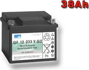 Záložní baterie Gelový trakční akumulátor SONNENSCHEIN GF 12 033 Y G2, 12V, C5/32.5Ah, C20/38Ah