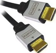 Video kabel PremiumCord Kabel HDMI A - HDMI A M/M 2m, otočné zlacené konektory,HDMI 1.3b