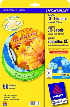 Samolepící etiketa Etikety na CD AVERY A4
