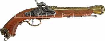 Replika zbraně Replika Pistole italská, 18.století, mosaz