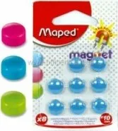 Děrovačka Kulaté magnety Maped - průměr 10 mm, mix barev
