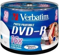 Optické médium DVD Verbatim 4,7GB 16x 10-PACK cake