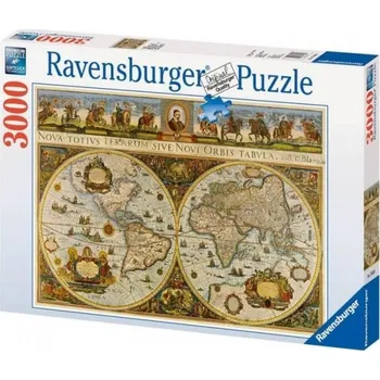 Puzzle Ravensburger Historická mapa světa 1665 3000 dílků