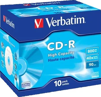 Optické médium Verbatim  DataLife 800 MB Extra Protection CD-R jewel box 43428 40x 10-pack