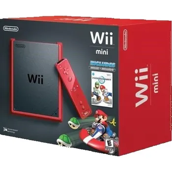 Herní konzole Nintendo Wii Mini Red + Mario Kart