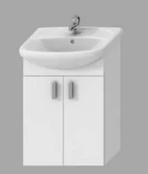 Koupelnový nábytek Jika Lyra - Skříňka pro umyvadlo, 502mm x 292mm x 708mm, korpus bílý, dveře bílé 4.5195.2.432.300.1