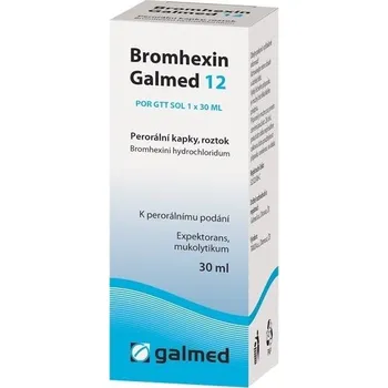 Lék na kašel, rýmu a nachlazení Bromhexin Galmed 12 30 ml