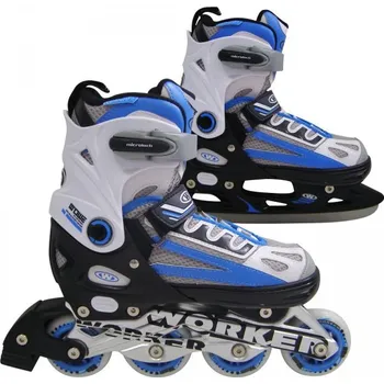 Celoroční brusle Recenze Worker Nolan 2v1 modré