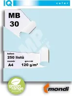 Barevný papír IQ MB 30 A4 120g modrá 1bal/250ks