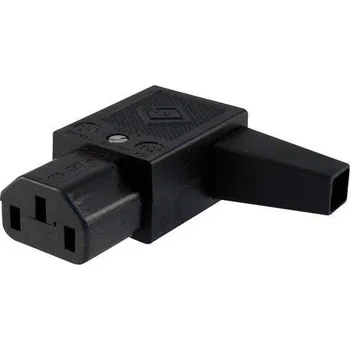 Recenze Konektor síťový 230V/F zahnutý 90 stupňů IEC C13