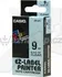 Pásek do tiskárny Páska do tiskárny štítků Casio XR-9X1 9mm černý tisk/průhledný podklad